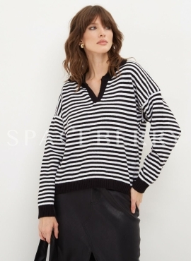 Женский вязаный свитер оверсайз, джемпер